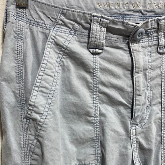 American Eagle Blue Cargo Pants Women’s Size 4 – Stretch Utility AE 1977 - Picture 7 of 14